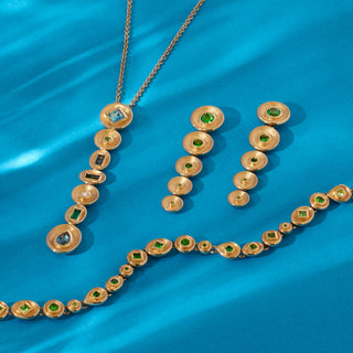 STARDUST BEZEL LARIAT - Multicolored