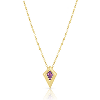 STARDUST KITE AMETHYST DROP NECKLACE