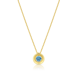 Aquamarine Birthstone Necklace