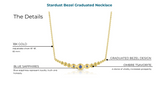 STARDUST BEZEL GRADUATED NECKLACE