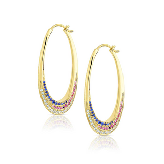 COLOR WAVE LONG HOOPS