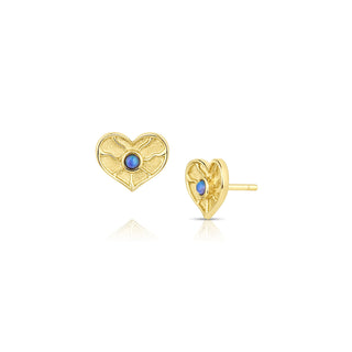 SO WAVY HEART STUDS