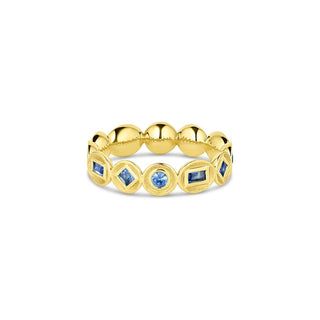 BEZEL ETERNITY RING - BLUE SAPPHIRE