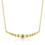 STARDUST BEZEL GRADUATED NECKLACE