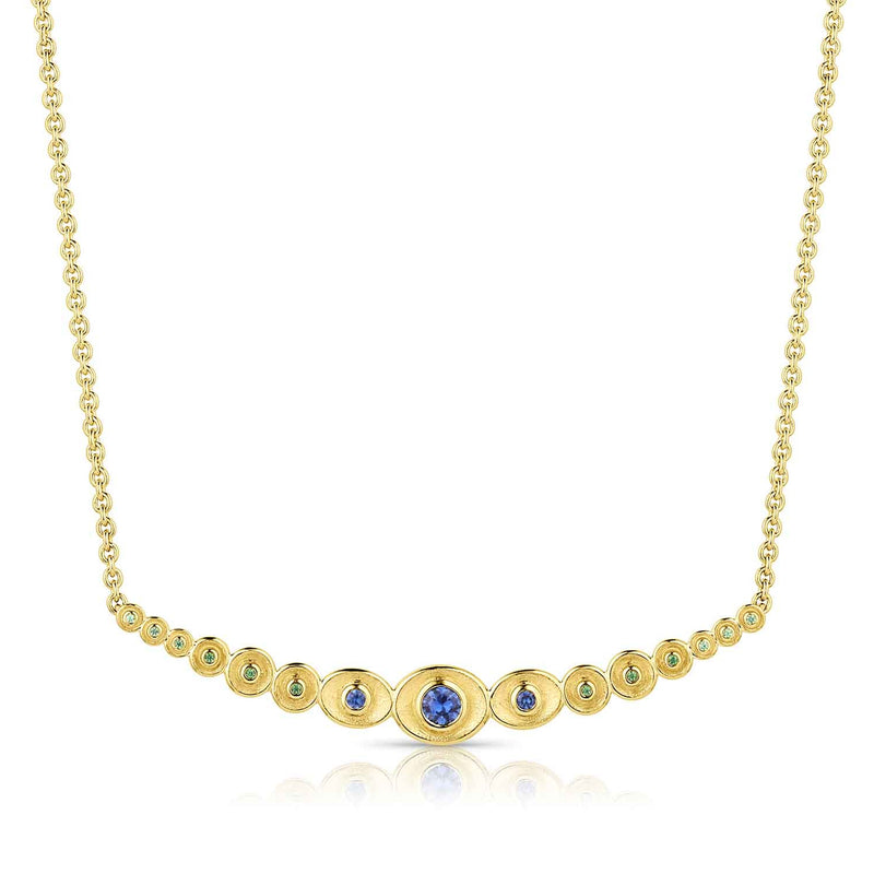 STARDUST BEZEL GRADUATED NECKLACE