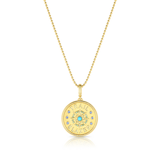 TRAIL BLAZER GOLD MEDALLION CHARM