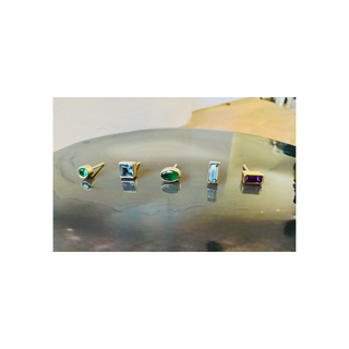 ONE-OF-A-KIND MINI GEMSTONE STUDS