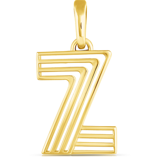 Disco Initial Charm Z in 18K Gold